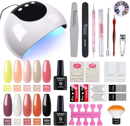 kit unas semipermanentes lampara led uv