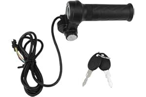 FUELHOOD 7/8'' Full Twist Throttle Grip for Ridstar Q20/Q20 Lite/Q20 Pro/H20/H26 Pro/H20 Pro E-Bike, 2+3 Pin Throttle Handle 