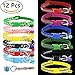 ID Puppy Collar – Super Soft Reflective Whelping Puppy Collars - Adjustable Breakaway Litter Collars Pups – Assorted Colors Reflective Plain & Camouflage Identification Collars – Set of 12 (Pack 12)