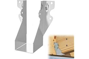 Chenteel 10 pcs 2x4 Joist Hanger,LU26 20 Gauge Double Shear Face Mount Joist Hanger,Hurricane Ties for Rafters Strong Tie Brackets Great for Floor Deck and Ceiling Joists