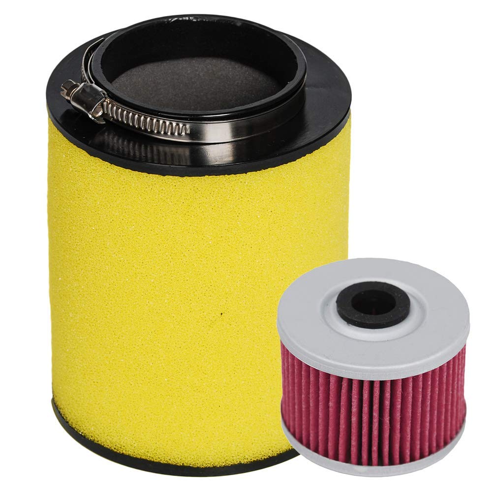 Carkio Air Filter Element Cleaner 17254-HP5-600 with Oil Filter for Rancher TRX420 TRX420FE TRX420FM TRX420TE TRX420TM 2007-2013