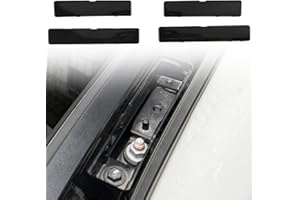 HIGH FLYING for Toyota RAV4 2019-2025 Car Exterior Accessories Roof Rails Rack End Cap Cover Shell Replacement ABS 4PCS Black (ONLY Fit OEM Rack)