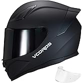 VCOROS Motorcycle Full Face Helmet for Unisex-Adults DOT Approved WS-609 Motorbike Street Bike Racing Helmets