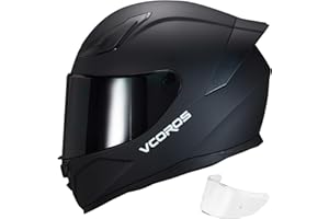 VCOROS Motorcycle Full Face Helmet for Unisex-Adults DOT Approved WS-609 Motorbike Street Bike Racing Helmets
