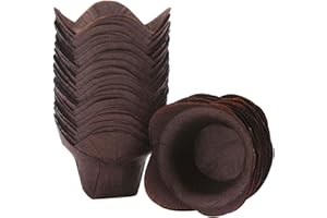 JOINPAYA Tulip Muffin Liners 200Pcs Lotus-Style Paper Baking Cups, Grease-Resistant for Birthday Parties and