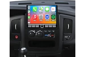 FUOSUC 4G LTE QLED Radio for Dodge RAM 2002-2005 Upgrade,8-Core CPU Touch Screen Stereo,Wireless CarPlay & Android Auto,Support OEM Camera & Steering Wheel Control,Free Camera