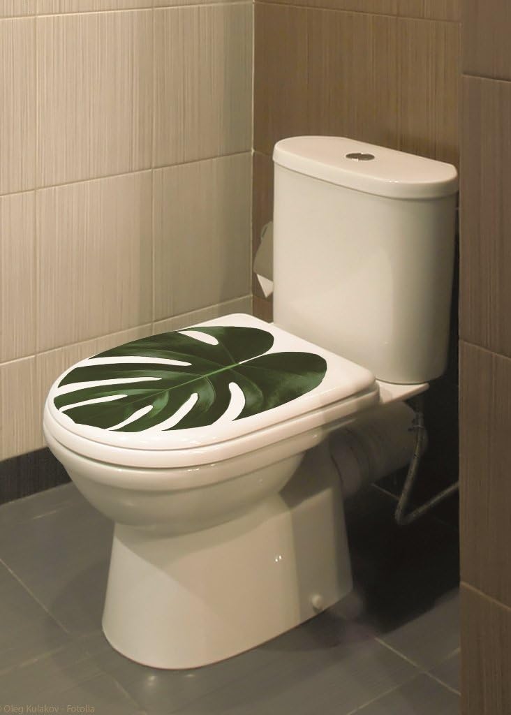 PLAGE 260212 - Decorative sticker for WC covers Sticker Smooth Tropical, 37.7 x 32 cm, Colourful, 37,7 x 32 cm - Image 3