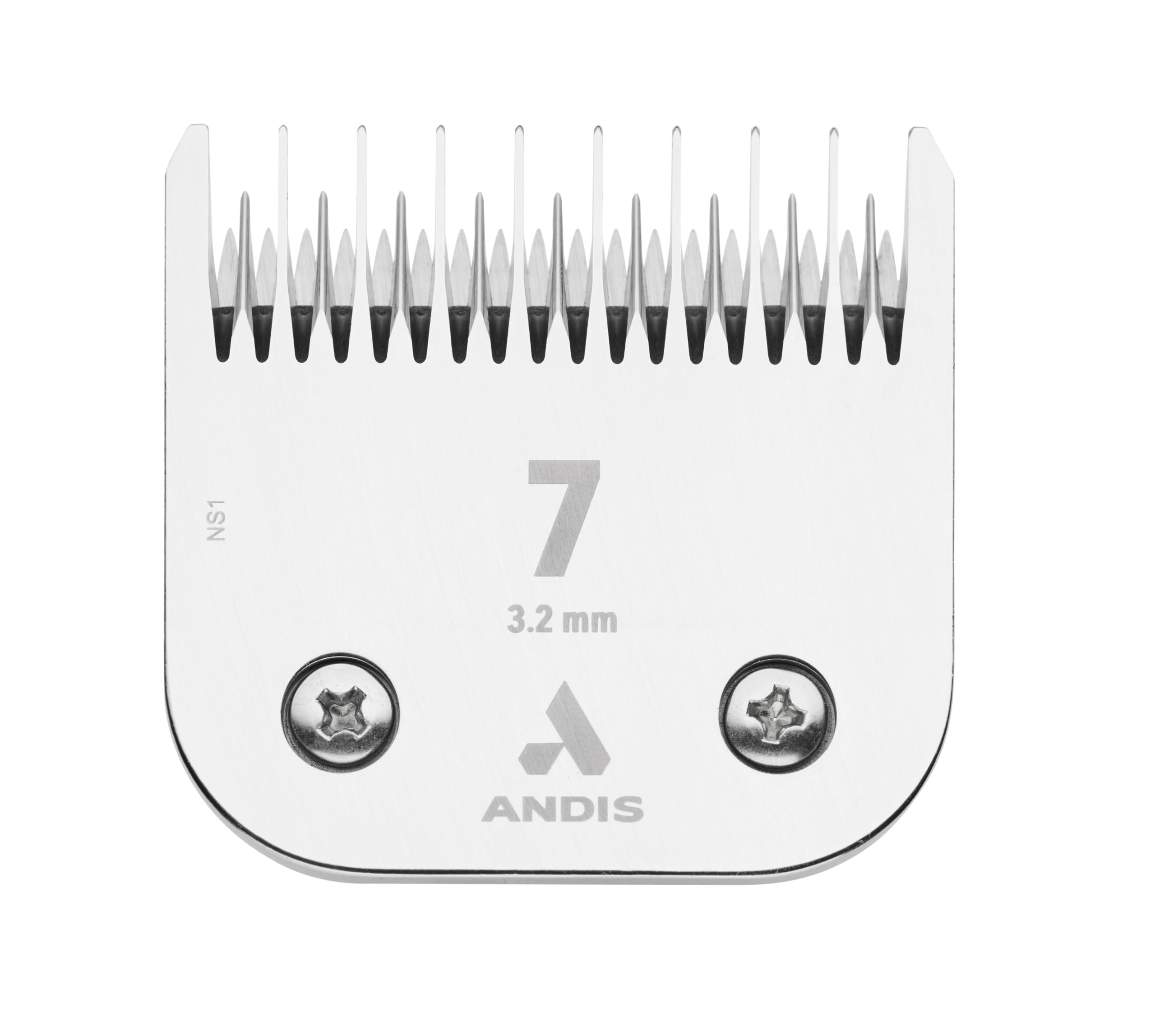 Andis 72610 UltraEdge Detachable Dog Clipper Blade - Constructed of Carbonized Steel, Specialized Hardening Process for Long Cutting Life - 1/8-Inch-Long Hair Cutting - Size-7, Chrome