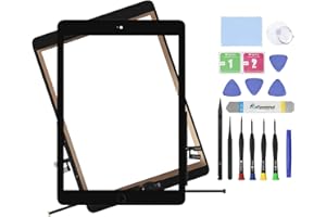 ARUISIFX Touch Screen Digitizer Repair Kit for iPad 7/8th Gen 10.2" A2197 A2198 A2200 A2270 A2428 A2429 A2430 Front Glass Replacement + Tools + Adhesive (Not Include LCD)-Black