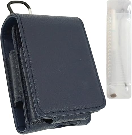 Amazon Co Jp Glo Glo Pro グロー ケース Puレザー 本体 まとめて 収納 掃除ブラシ 吸殻入れ 付き ネイビー ハイクラス ランドセル型 21a Nv ホーム キッチン