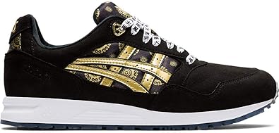 black and gold asics