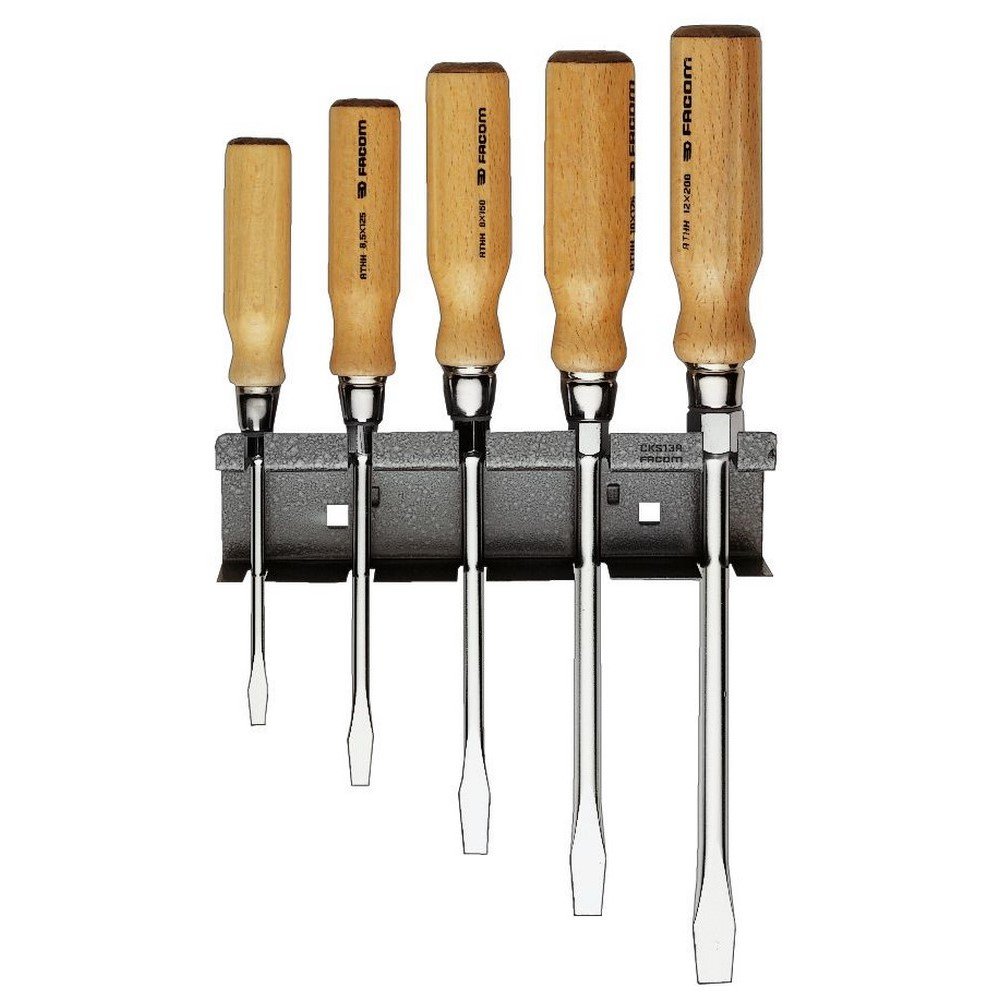 Facom AJT.2 Screwdriver Set with Wood Handle