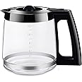 12-Cup Replacement Coffee Carafe Pot only Compatible with Hamilton Coffee Maker, Machine, Brewer Models 49980A, 49980Z, 49983, 49618, 46300, 46310, 49976, 49966, 49350 | Black