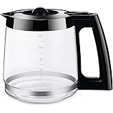 12-Cup Replacement Coffee Carafe Pot only Compatible with Hamilton Coffee Maker, Machine, Brewer Models 49980A, 49980Z, 49983, 49618, 46300, 46310, 49976, 49966, 49350 | Black