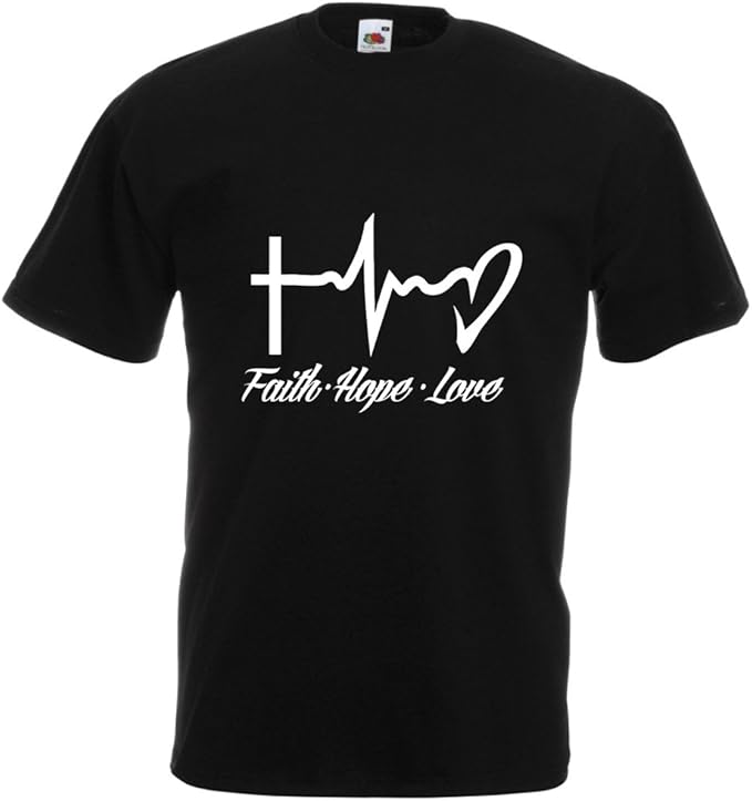 Lepni Me Manner T Shirt Glaube Hoffnung Liebe 1 Korinther 13 13 Christliche Zitate Und Sprichworter Religiose Spruche Amazon De Bekleidung