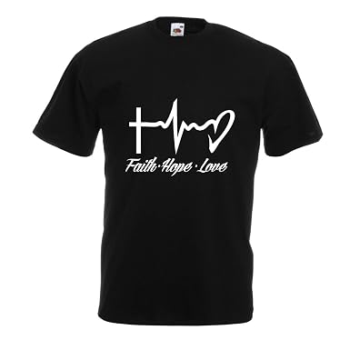 Lepnime Männer T Shirt Glaube Hoffnung Liebe 1 Korinther 13