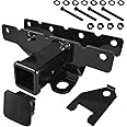 MuHize Class 3 Tow Hitch Receiver - 2 Inch Rear Bumper Hitch Kit for Jeep Wrangler JL JLU (2018-2023)