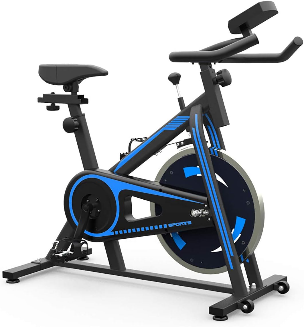 MARXIAO Stationary Exercise Bike, Sensor And LCD Monitor Comfortable Seat Cushion Indoor Cycling Bike