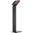 Kiosk Floor Stand with Led Lights - CTA Locking Kiosk Stand W/Led Lights Add On - for iPad 11 (A16) - Pro 11-inch M4 - Air 11-inch M3- iPad 10th Gen - Galaxy Tab & More Tablet - Black (PAD-LEDPARAF)