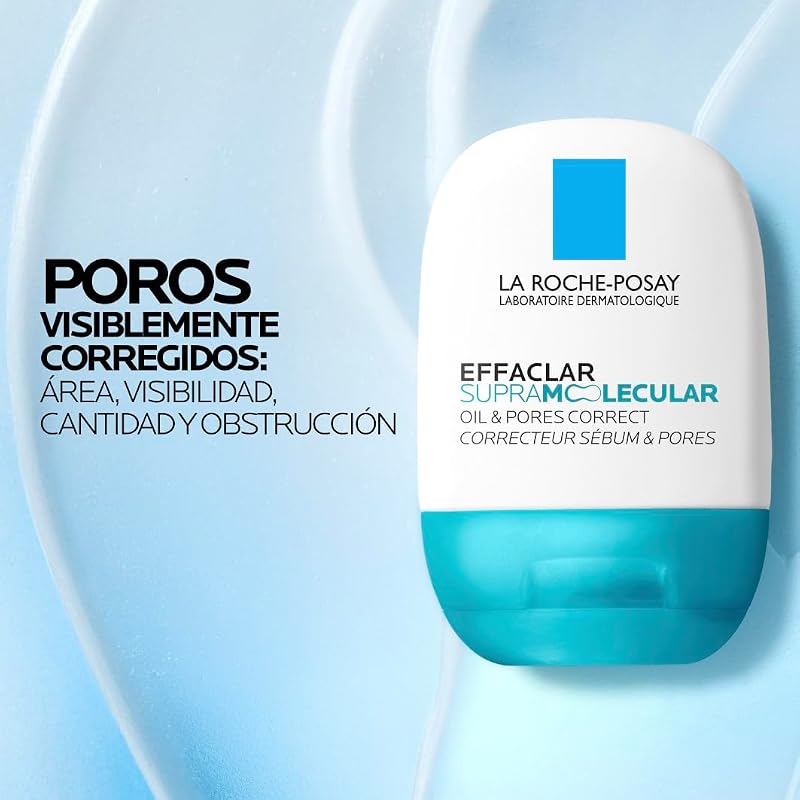 Effaclar Supramolecular, gel matificante, sebo e corretor de poros 40 ml com ciência molecular avançada [ácido salicílico + niacinamida].