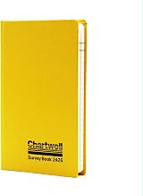 Exacompta Chartwell Casebound Survey Book 192x120mm Yellow UK Made