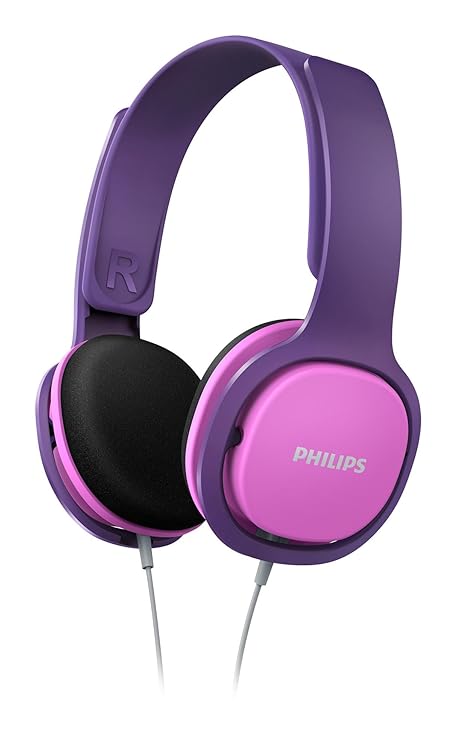 Philips SHK2000PK/00 Leichtkopfhörer inkl. Laustärkebegrenzung pink