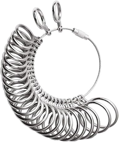 4 Misuratori Per Anelli - Set Professionale Per Misura Dito | Scale EU, US, UK - Foto 6