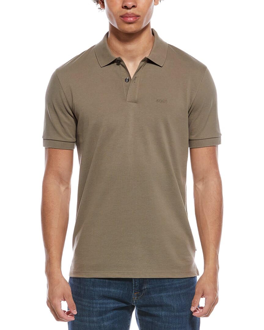 BOSS, Pallas Short Sleeve Polo Shirt, Joshua Tree, XXL Image