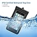 Waterproof Case, TETHYS Universal Protective Waterproof Bag [Ultrapouch] for Smartphone iPhone 6S 6, iPhone 5S 5C 5 4S, Galaxy S6, S6 Edge S5 [Black] Fit Up to 5.3 inch Diagonal