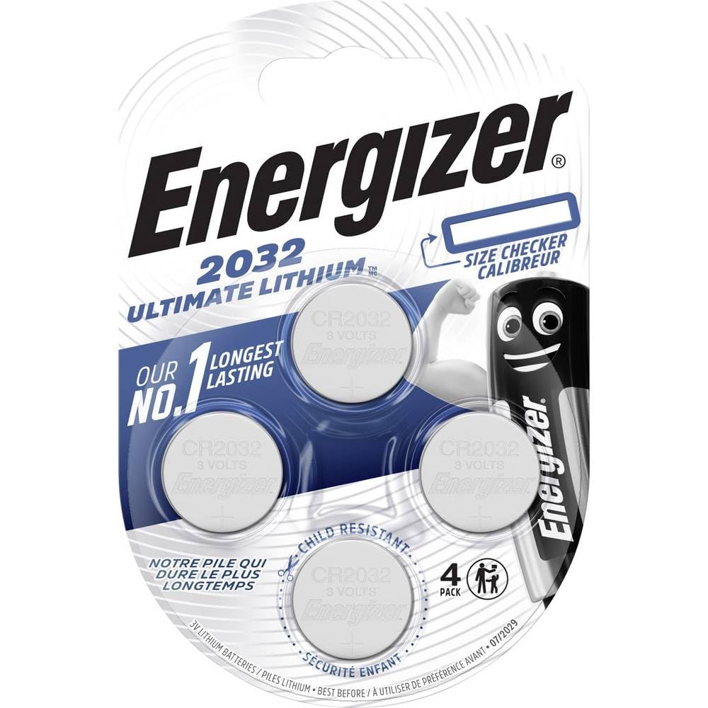 Energizer Ultimate Lithium Coin Cells, Pack of 4
