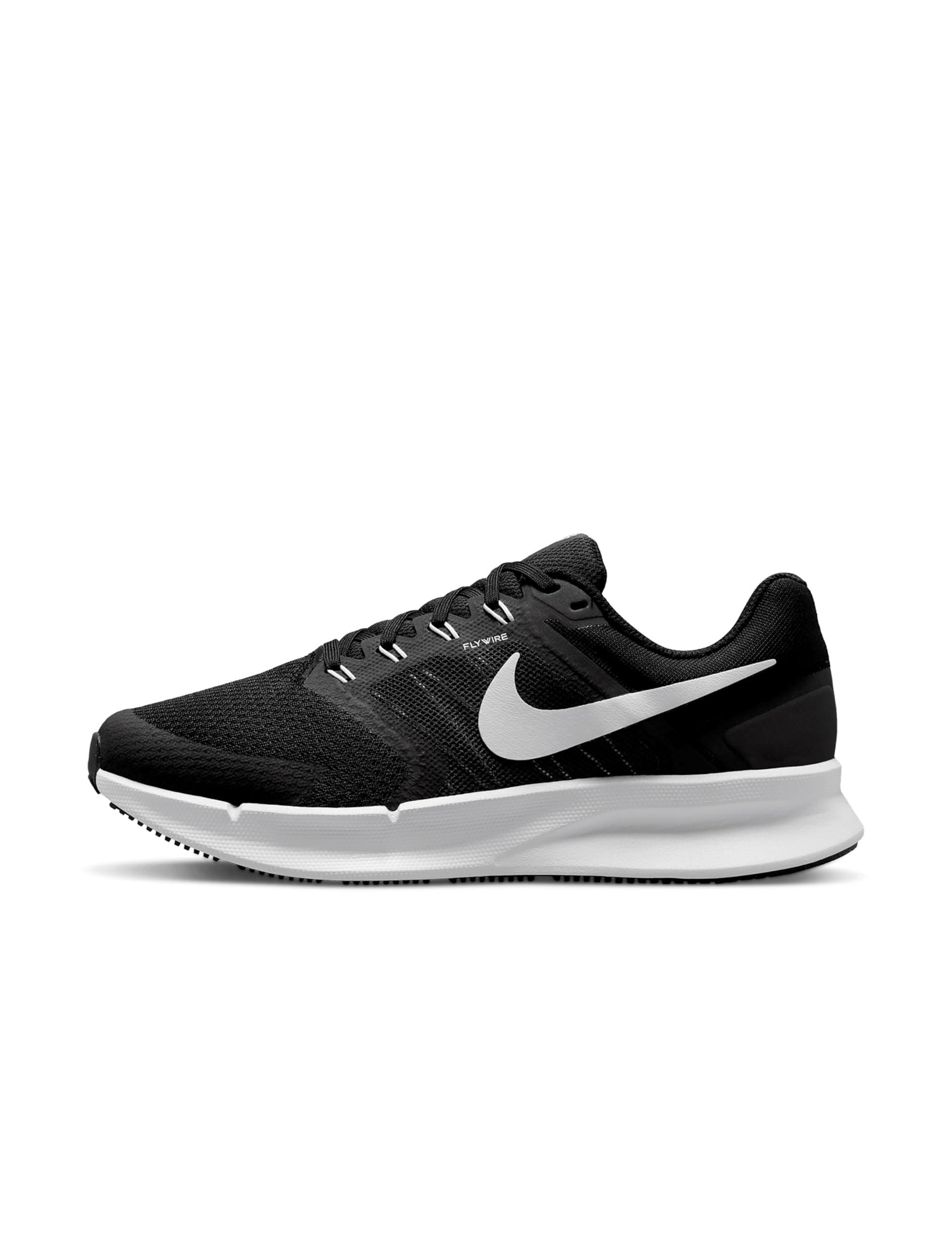 Nike Women's Run Swift 3 Road Running Shoes, Black/White-Dark Smoke Grey, 12 Wide Image