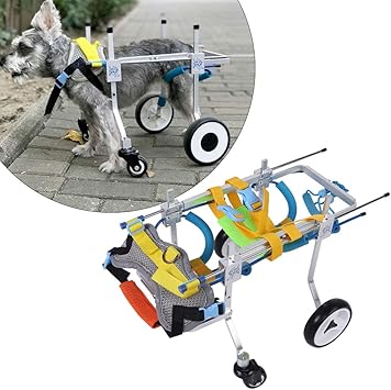 Amazon 犬用車椅子 愛犬の 車いす ペット 歩行器 犬 補助輪 後ろ足 元気 リハビ 歩行補助 調整可能 アルミ合金素材 バックル付き S Xuuyuu カート 通販