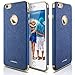 LOHASIC for iPhone 6s Case, Premium Leather Back Cover Electroplate Soft Shockproof Cases Compatible with iPhone 6s - Ink Blue
