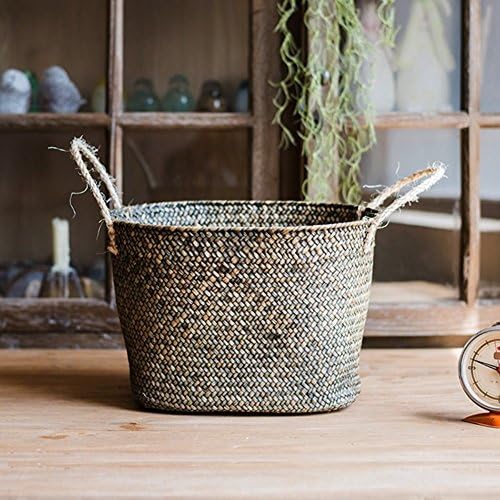 Storage basket Laundry basket for the bathroom brown