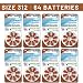 Powermax Size 312 Hearing Aid Batteries, Brown Tab, Long Lasting, Made In the USA, 64 Count primary