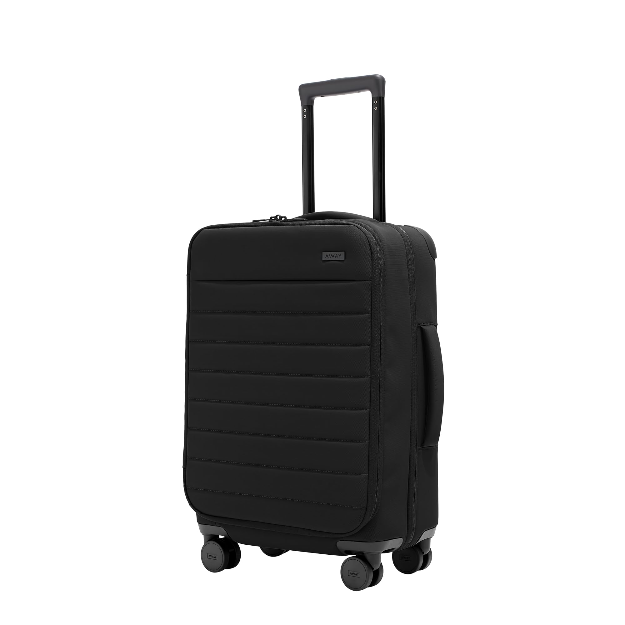 Photo 1 of Away Softside Carry-On Suitcase, 22 Inch Lightweight, Expandable High-Strength Nylon Luggage With Spinner Wheels, Meets Requirements for Most Major Airlines, Jet Black