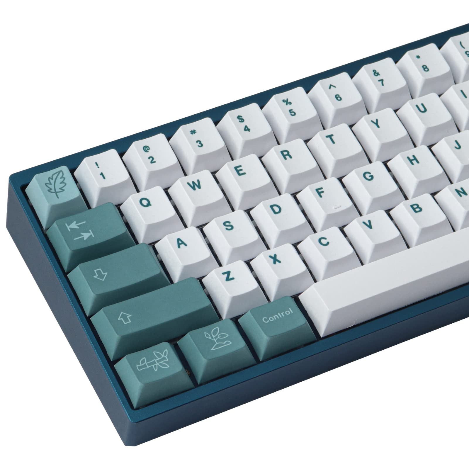 Sunzit PBT Keycaps 100 Keys Cherry Profile Dye Sublimation Botanical Keycaps for ISO/ANSI Layout 61/64/68/87 Gateron MX Switches Mechanical Keyboard — image 1