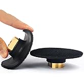 KEEYWOLT 4 Inch Polishing Backing Pad Flexible Rubber Backer for Diamond Polishing Pad Holder Hook and Loop Connector 5/8"-11 Thread