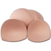 WMugthome 3 Pair Sewn Bra Pads Inserts for Women's Sports Yoga Bra to Hide Nipples or Bra Inserts Push Up