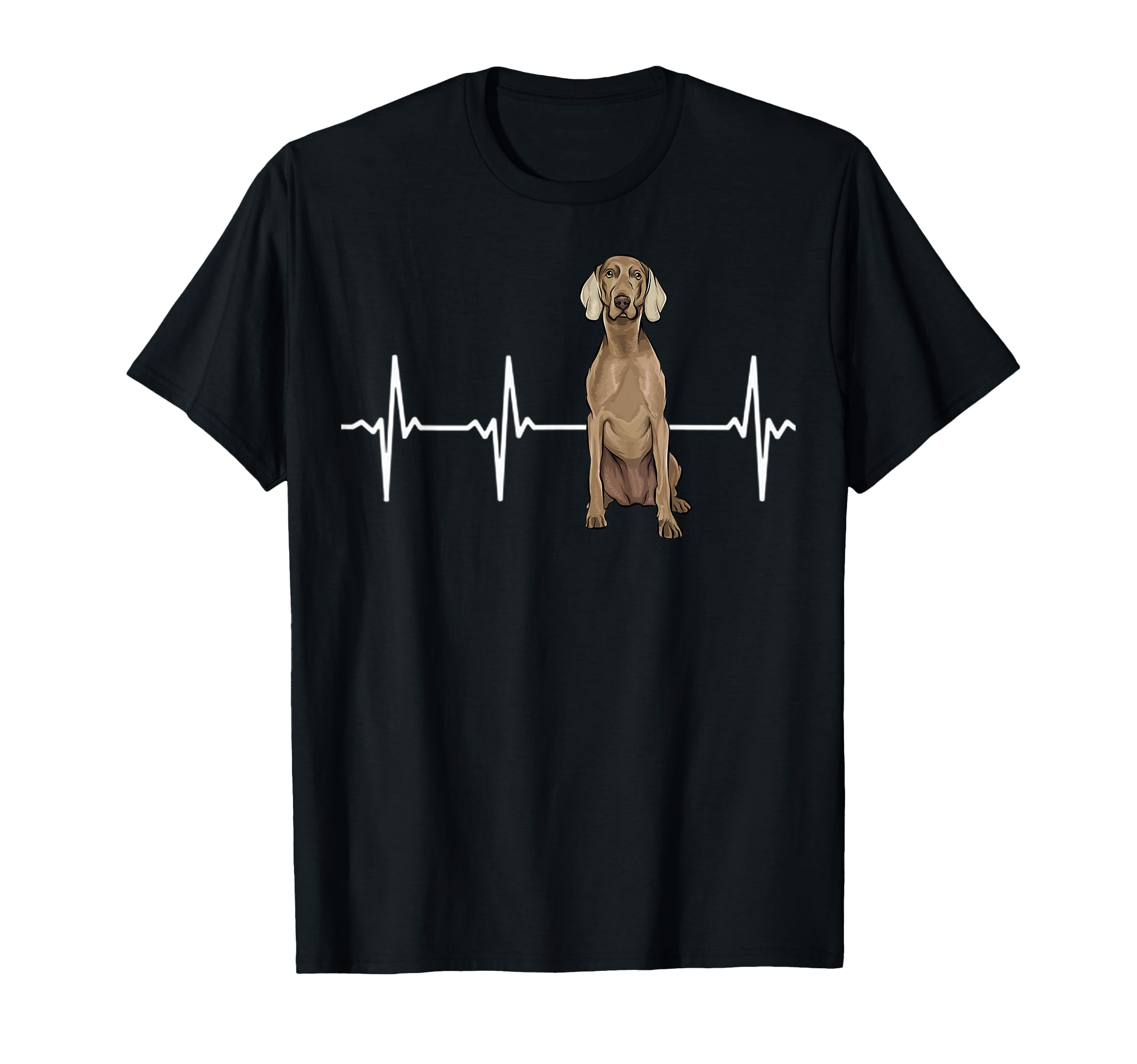 Weimaraner Heartbeat Dog Lover T-Shirt