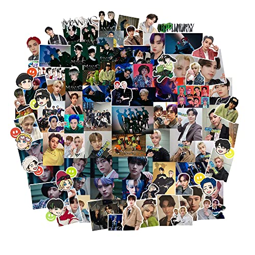 Kpop Stray Kids Photocards Stickers 100Pcs Vinyl Waterproof Sticker