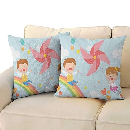Amazon Com Renteriadecor Pinwheel Kids Toddler Pillow Children