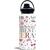 WWHSAI May This Be Your Best Era Themed Gifts Water Bottle 32oz, Music Lovers Gifts for Women Friendship Tumbler, Mother's Day Birthday Graduation Gift for Mom Sisters Girls Nurse