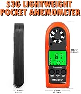 BTMETER BT-816B Handheld Anemometer Wind Speed Temp LCD Backlight view 5