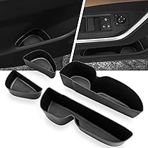 Door Side Storage Box Compatible With 2019-2025 Toyota RAV4 Accessories Front Rear 4pcs Door Handle Insert Organizer Tray Tpe Phone Pockets Fit Rav 4 Rav