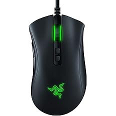 Razer DeathAdder V2 Gaming Mouse: 20K DPI Optical Sensor - Fastest Gaming Mouse Switch - Chroma RGB Lighting - 8 Programmable