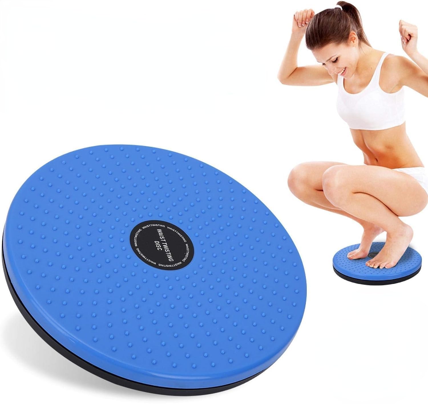 Twisting Waist Disc board, Pedal Exercisers Twisting Machine, Body Shaping Twisting Waist Machine Rotating Board Female Twister Sports Equipment Aerobic Exercise Foot Massage