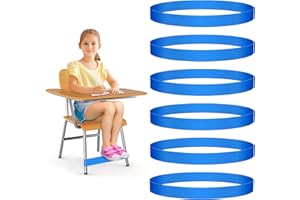 6 Pack Chair Bands for Kids with Fidgety Feet, ADHD Tools for Kids, ROOKEA Sensory Room Must Haves for Adhd Kids Fidget Chair Bands Autism Classroom Must Haves ADHD Tools for Classroom Home Chairs