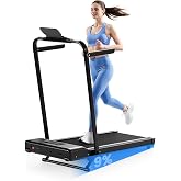 Lacuffy 6% Incline 300 lbs Walking Pad Under Desk Treadmill | Quiet portable mini treadmill for home office with app &amp; remote control. 100% pre-assembled and slim space-saving design.