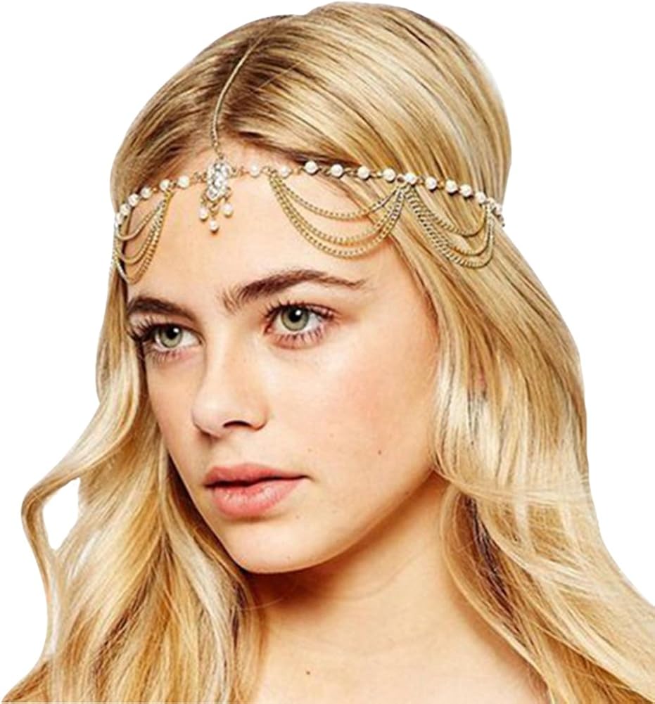 Gold stone Fatima Pearl Tassel Head 